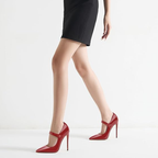 Mexidon Zapatillas de Tacón Alto Mujer | Punta Fina y Correa Elegante