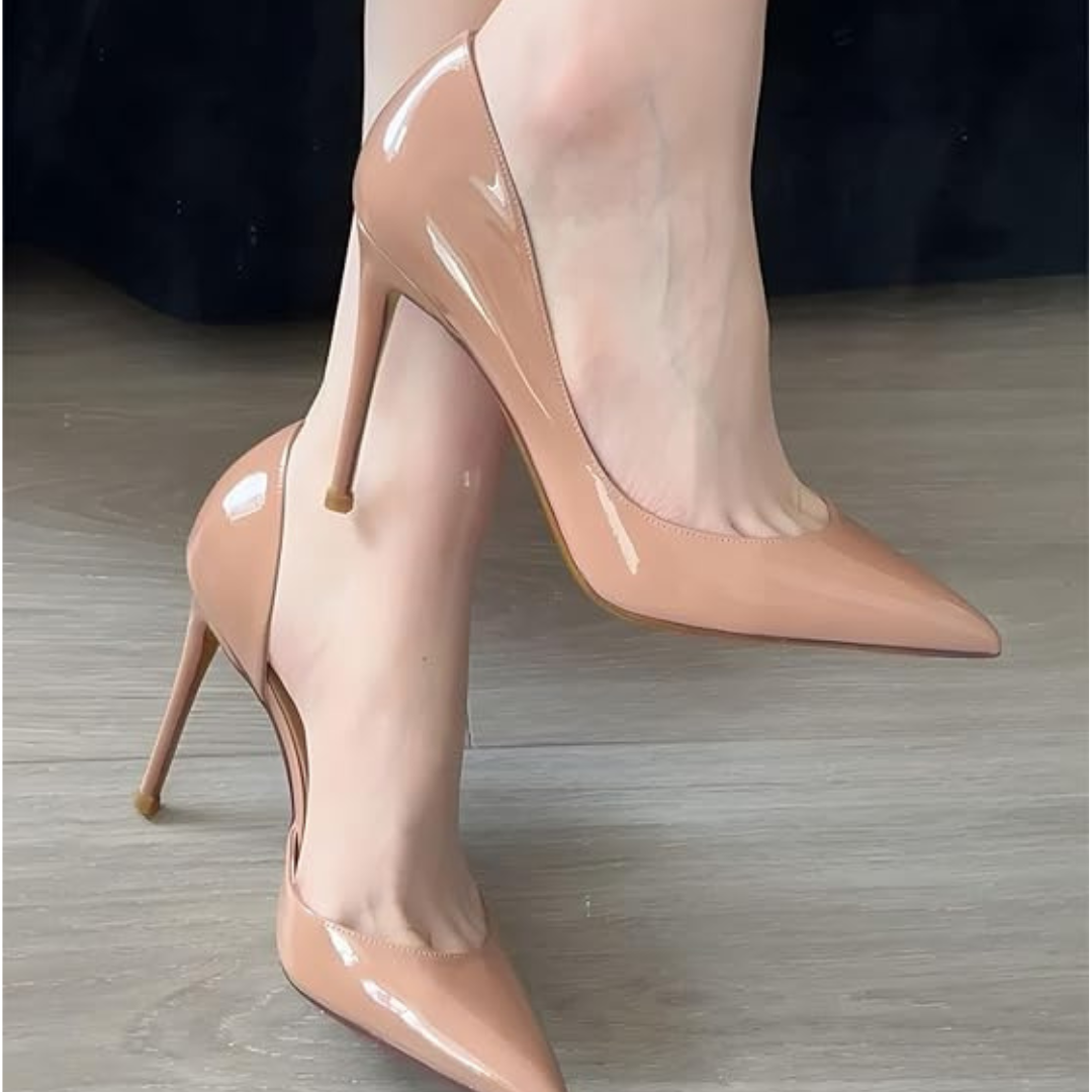 Mexidon Zapatillas de Tacón Alto Mujer | Punta Fina y Diseño Clásico