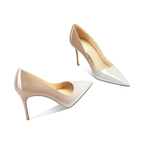 Mexidon Zapatillas de Tacón Alto Mujer | Punta Fina y Diseño Elegante Slip-On