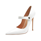 Mexidon Zapatillas de Tacón Alto Mujer | Punta Fina y Correa Elegante