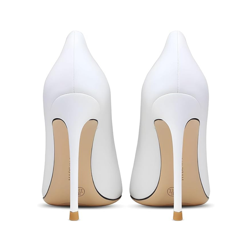 Mexidon Zapatillas de Tacón Alto Mujer | Punta Fina, Hebilla con Pedrería y Tacón de Aguja