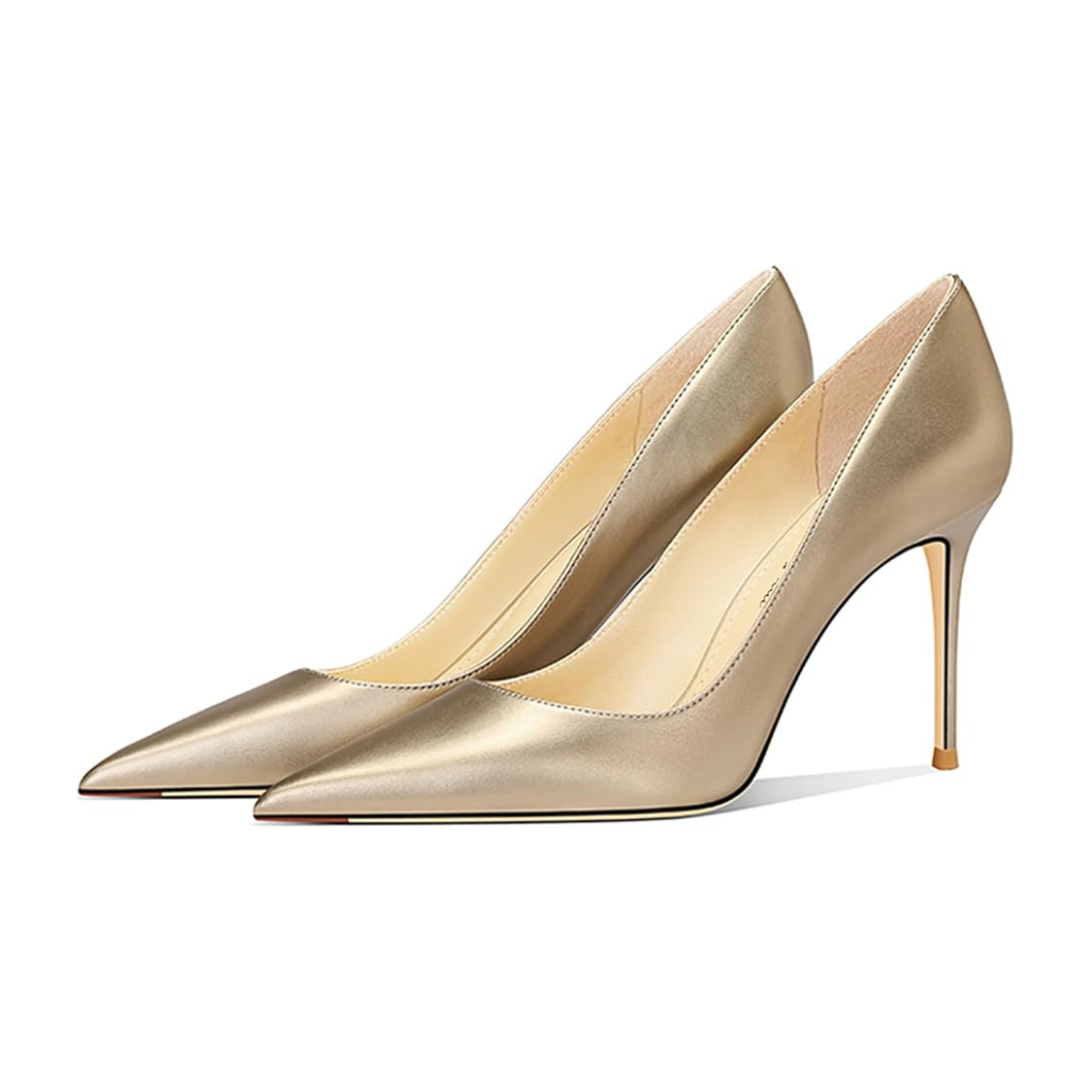 Mexidon Zapatillas de Tacón Alto Mujer | Punta Fina y Diseño Elegante Slip-On