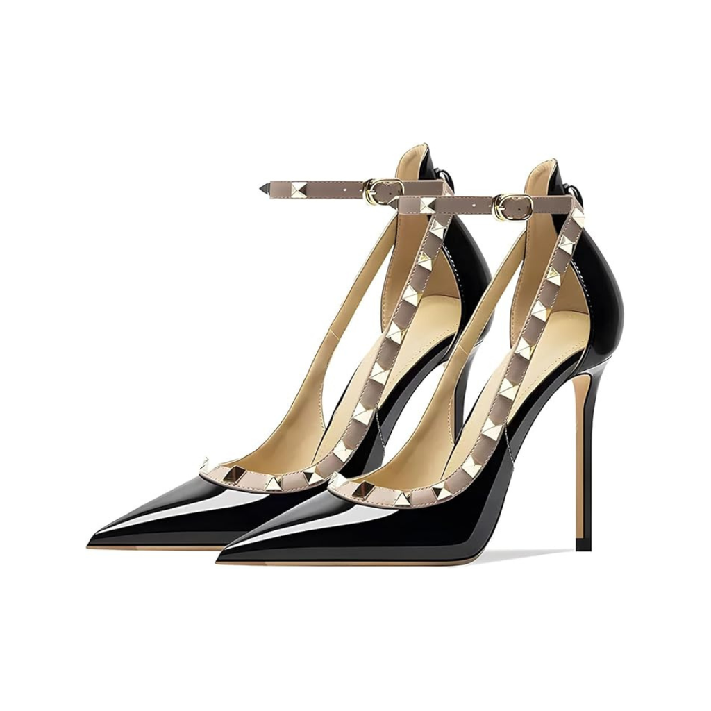 Mexidon Zapatillas de Tacón Alto Mujer | Punta Fina y Tacón de Aguja