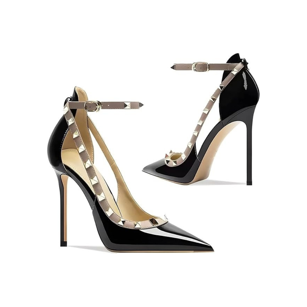 Mexidon Zapatillas de Tacón Alto Mujer | Punta Fina y Tacón de Aguja