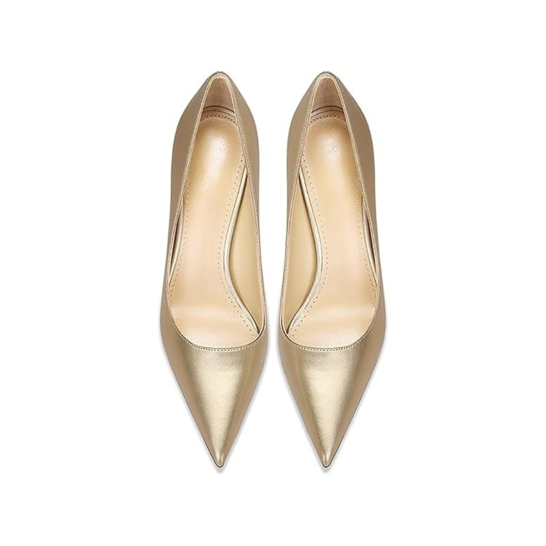 Mexidon Zapatillas de Tacón Alto Mujer | Punta Fina y Diseño Elegante Slip-On