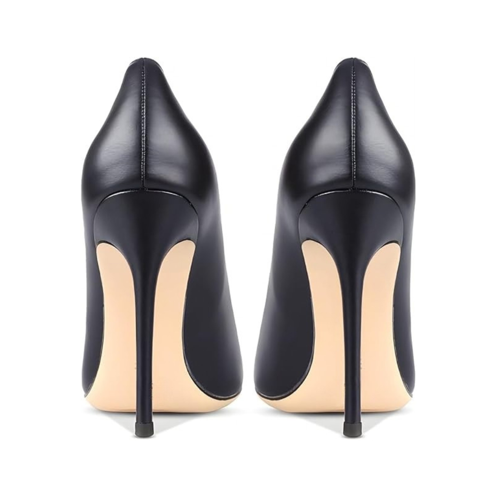 Mexidon Zapatillas de Tacón Alto Mujer | Punta Fina, Hebilla con Pedrería y Tacón de Aguja