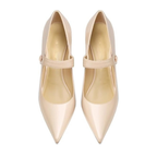 Mexidon Zapatillas de Tacón Alto Mujer | Punta Fina y Correa Elegante