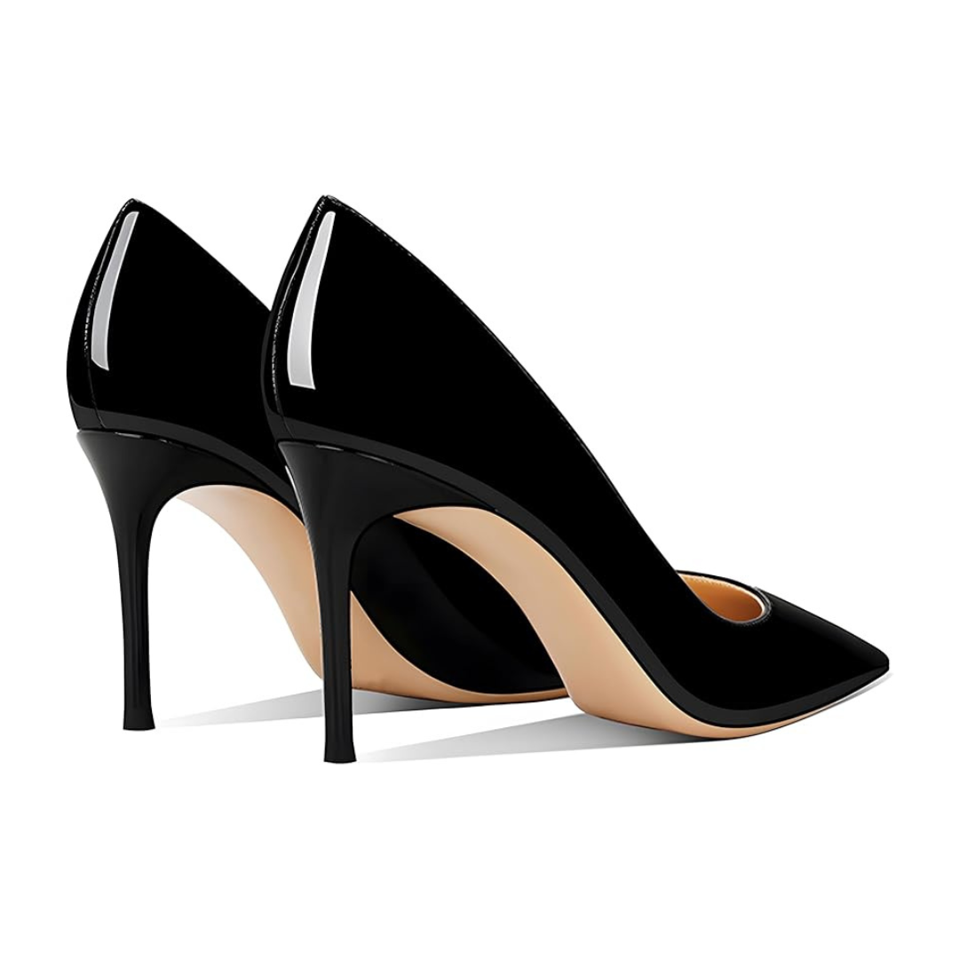 Mexidon Zapatillas de Tacón Alto Mujer | Punta Fina y Diseño Elegante Slip-On