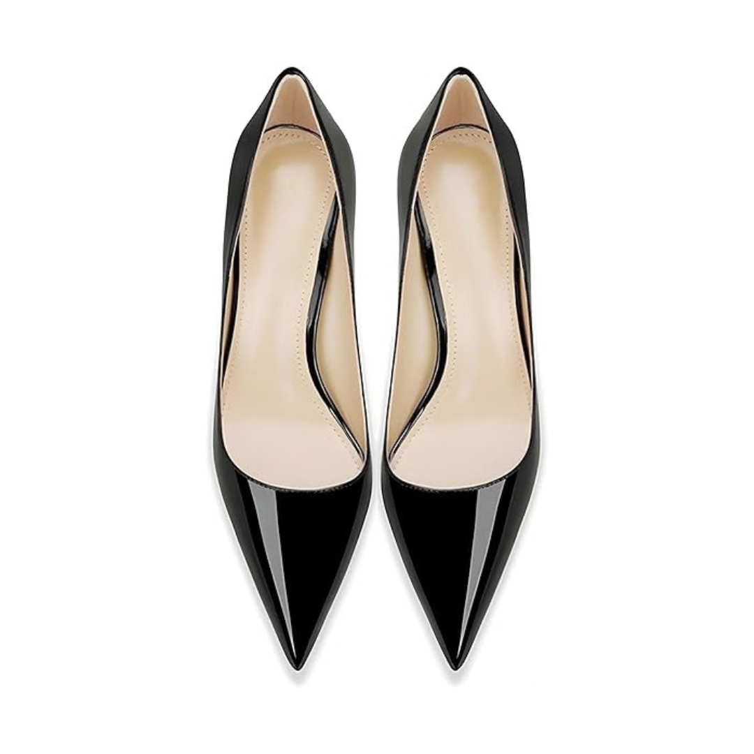 Mexidon Zapatillas de Tacón Alto Mujer | Punta Fina y Diseño Elegante Slip-On