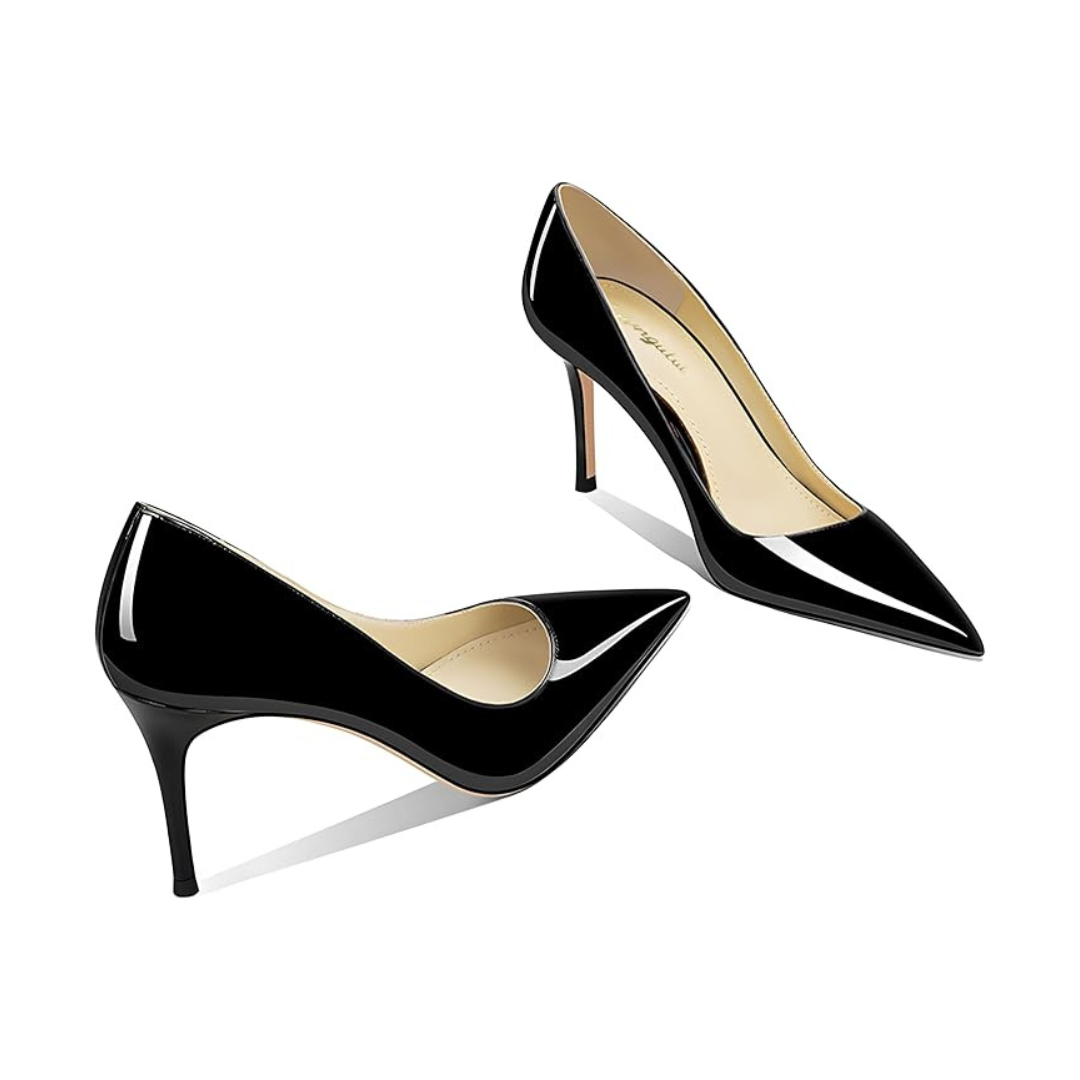 Mexidon Zapatillas de Tacón Alto Mujer | Punta Fina y Diseño Elegante Slip-On