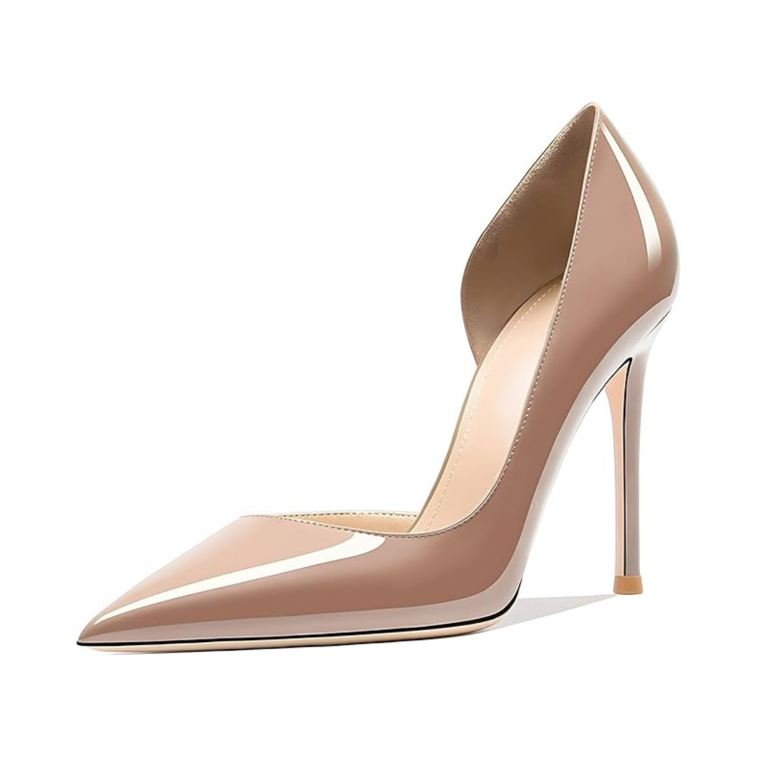 Mexidon Zapatillas de Tacón Alto Mujer | Punta Fina y Diseño Clásico