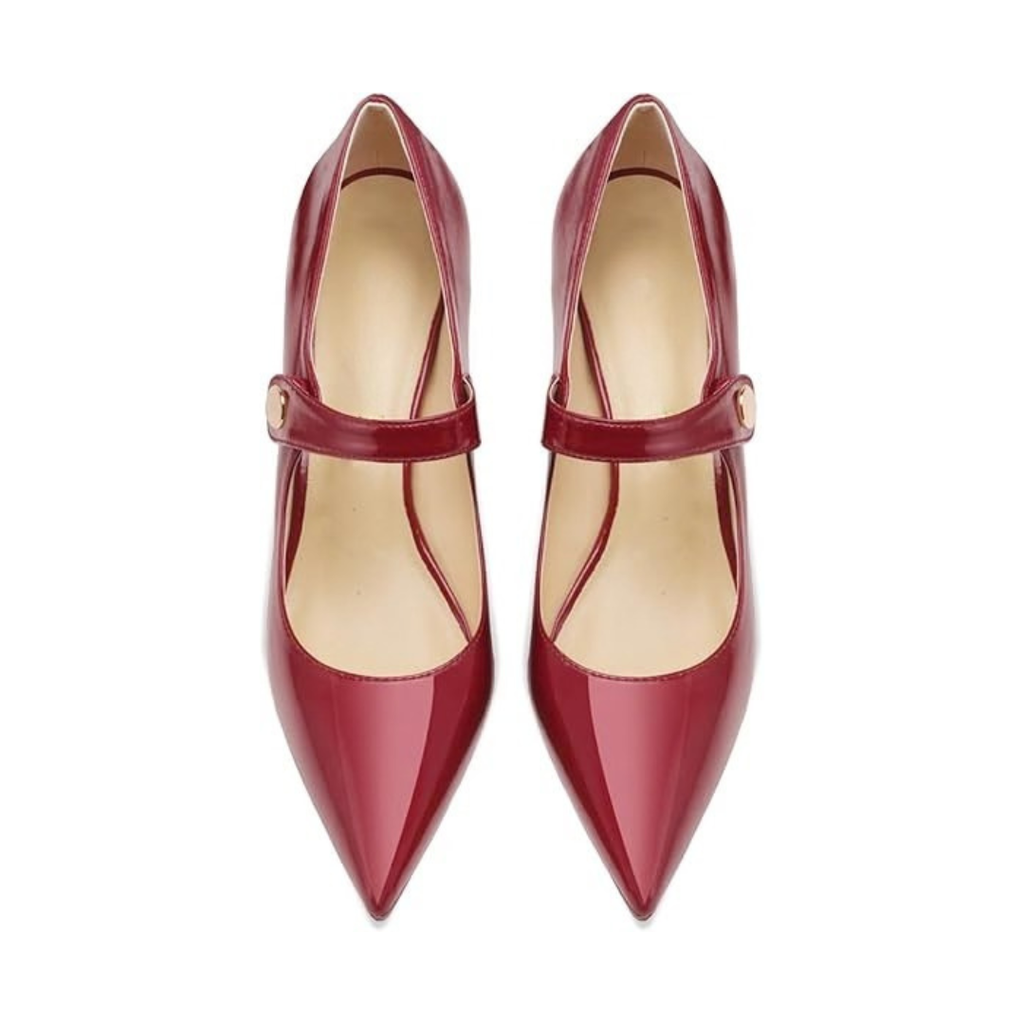 Mexidon Zapatillas de Tacón Alto Mujer | Punta Fina y Correa Elegante