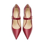 Mexidon Zapatillas de Tacón Alto Mujer | Punta Fina y Correa Elegante