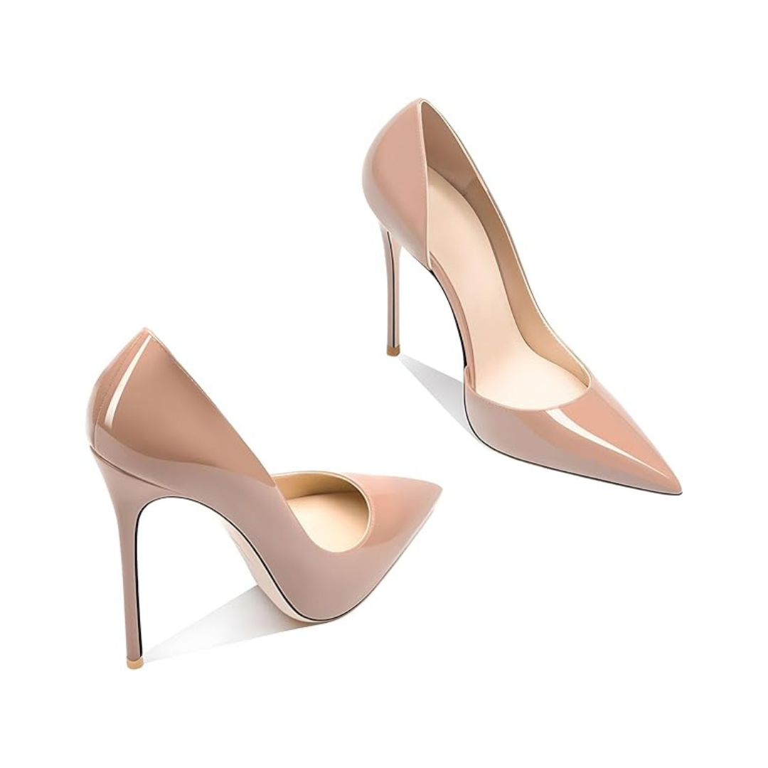 Mexidon Zapatillas de Tacón Alto Mujer | Punta Fina y Diseño Clásico