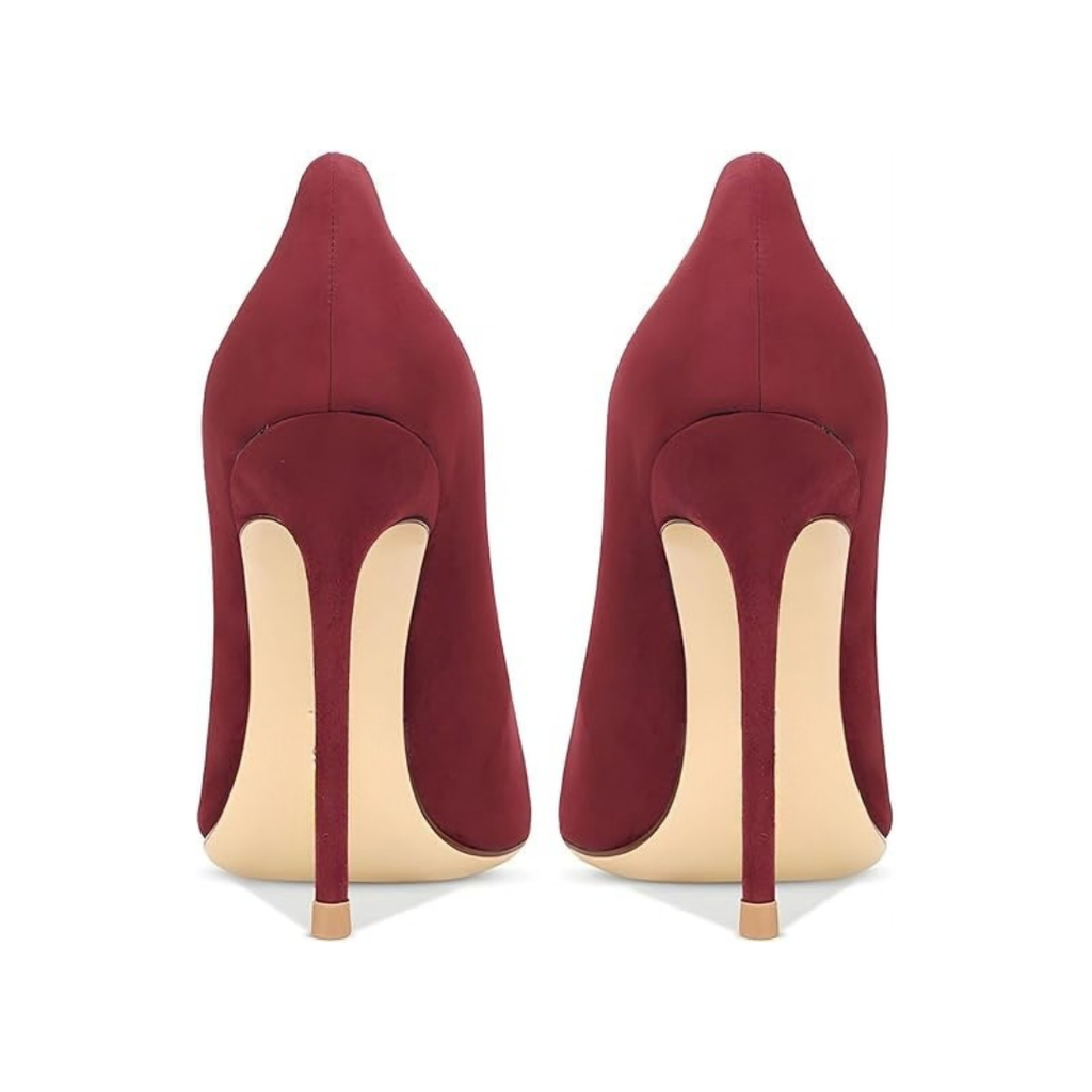 Mexidon Zapatillas de Tacón Alto Mujer | Punta Fina y Hebilla con Pedrería