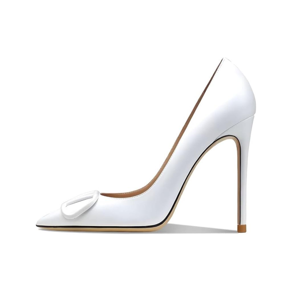 Mexidon Zapatillas de Tacón Alto Mujer | Punta Fina, Hebilla con Pedrería y Tacón de Aguja